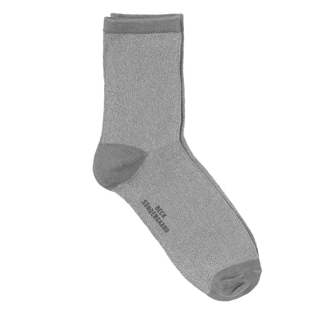 BeckSöndergaard Socken Dina Solid in Light Grey 1