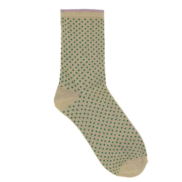 BeckSöndergaard Socken Dina Small Dots in Verdant Green 1
