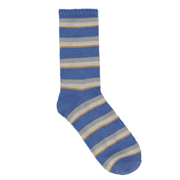 BeckSöndergaard Socken Dina Summer Stripe in Light Blue 1