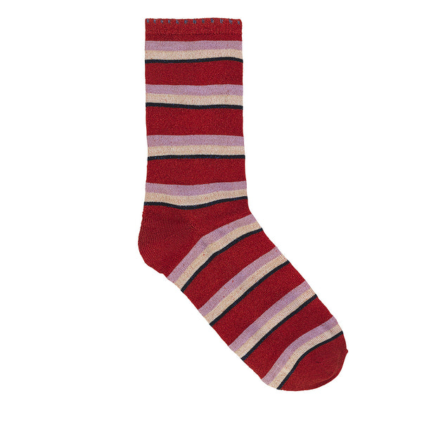 BeckSöndergaard Socken Dina Summer Stripe in Red Love 1