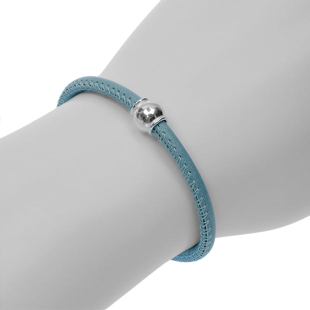 Soy Lederarmband SOLO in Türkis-Blau