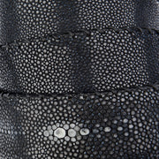 Reptile´s House Rochenledergürtel Razza in Schwarz 4cm 2