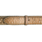 Reptiles House Pythonledergürtel RUM Metal in Bronze 4 cm 3