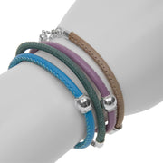 Soy Lederarmband SOLO in Flieder