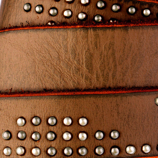 COWBOYSBELT Nietengürtel inkl. Schließe 2,5 cm in Cognac 2