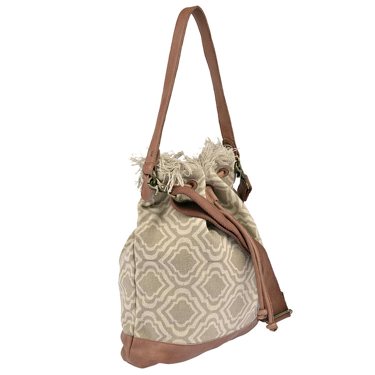 DESIDERIUS Bucket Bag Loona in Beige/Mauve 2