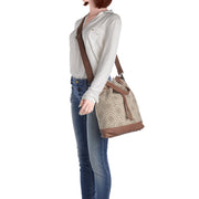 DESIDERIUS Bucket Bag Loona in Beige/Mauve 5