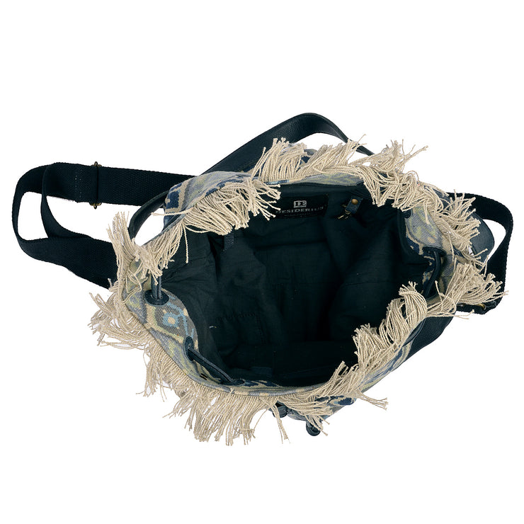 DESIDERIUS Bucket Bag Loona in Blau/Beige 4