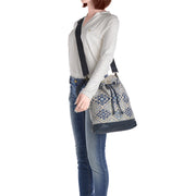 DESIDERIUS Bucket Bag Loona in Blau/Beige 5