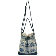 DESIDERIUS Bucket Bag Loona in Blau/Beige 6