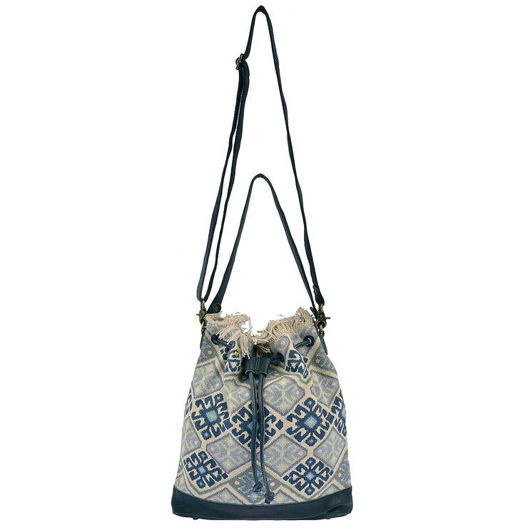 DESIDERIUS Bucket Bag Loona in Blau/Beige 6