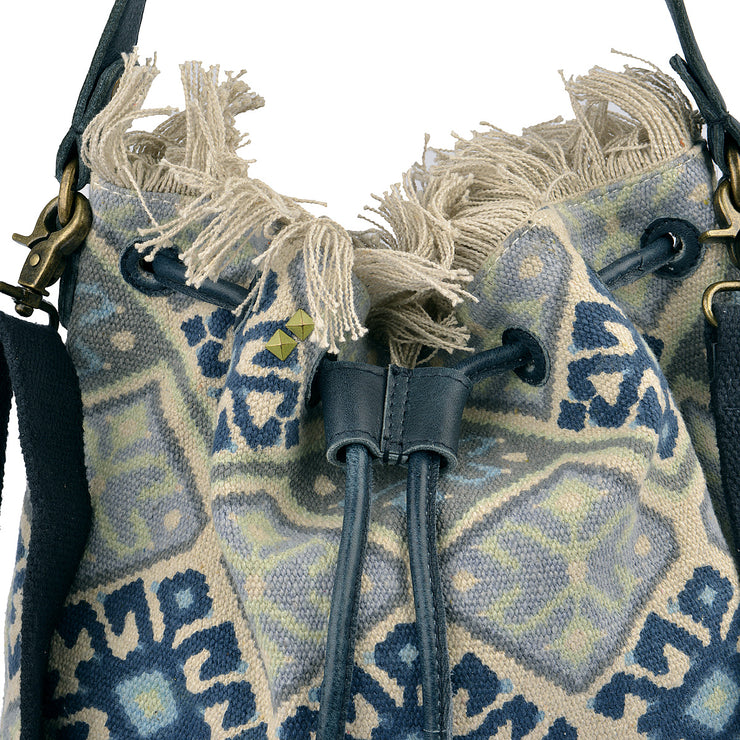 DESIDERIUS Bucket Bag Loona in Blau/Beige 8