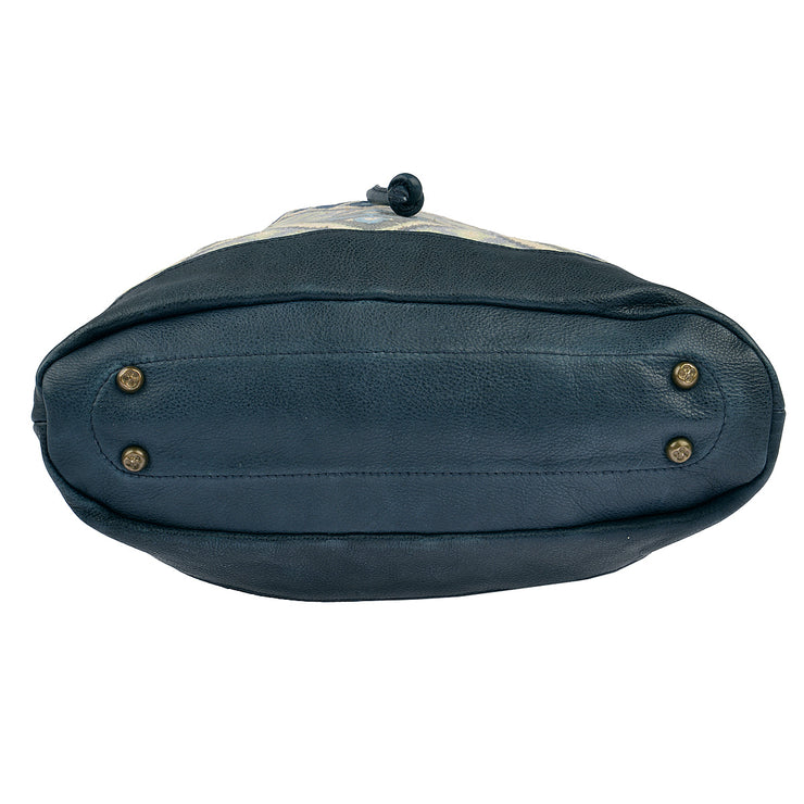 DESIDERIUS Bucket Bag Loona in Blau/Beige 9