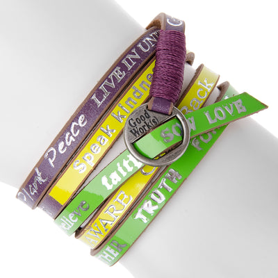 Good Works Armband in Violett 1