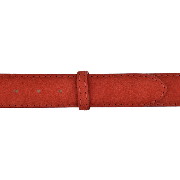 ELBBELT Wildleder Gürtel in Rot 4cm 3