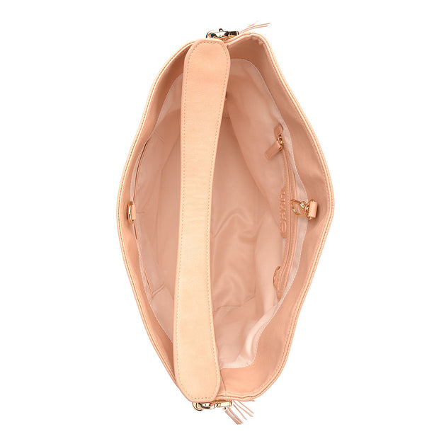 LIU JO Tasche Monospalla mit Fransen in Nude 3