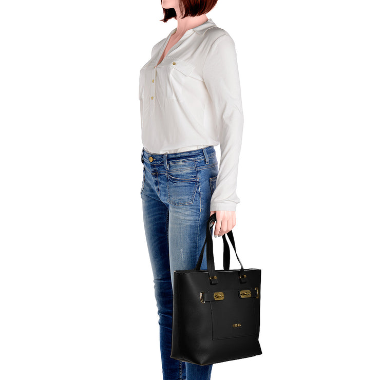 LIU JO Shopper Orizzontal in Schwarz 5
