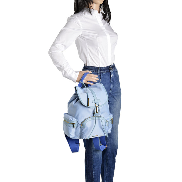 Marc O'Polo Nylon Rucksack in Sky Blue 5