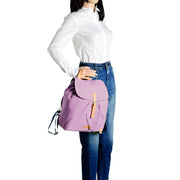 Marc O'Polo Baumwoll Rucksack in Lavendel 5