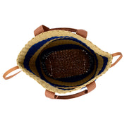 Marc O'Polo Bast Shopper in Natur/Blau 4