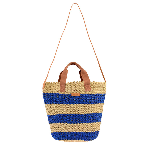 Marc O'Polo Bast Shopper in Natur/Blau 6