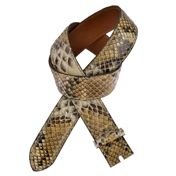 Reptile's House Pythongürtel Cuba Melange Beige 4cm 1