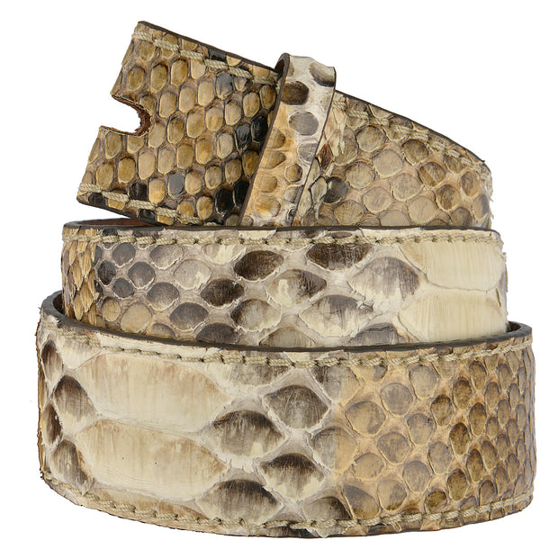 Reptile's House Pythongürtel Cuba Melange Beige 4cm 2