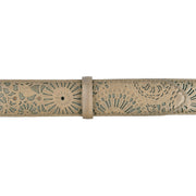 Reptile's House Gürtel Round in Taupe 4cm 3