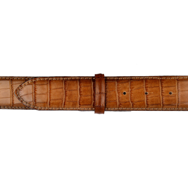 Reptile's House Kalbsleder Gürtel Coco in Cognac 3