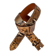 Reptile's House Pythonleder Gürtel Lipari in Beige 1