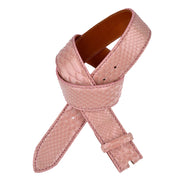 Reptile's House Pythonleder Gürtel Vernis Pearl in Rosa 1