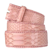 Reptile's House Pythonleder Gürtel Vernis Pearl in Rosa 2