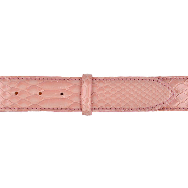 Reptile's House Pythonleder Gürtel Vernis Pearl in Rosa 3
