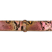 Reptile's House Pythonleder Gürtel Lipari in Rosa 3