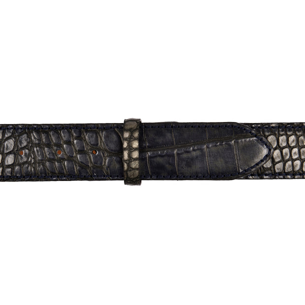 Reptile's House Kalbsleder Gürtel Alico Blau 3