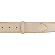 Reptile’s House Straußenleder Gürtel WOOD in Cream