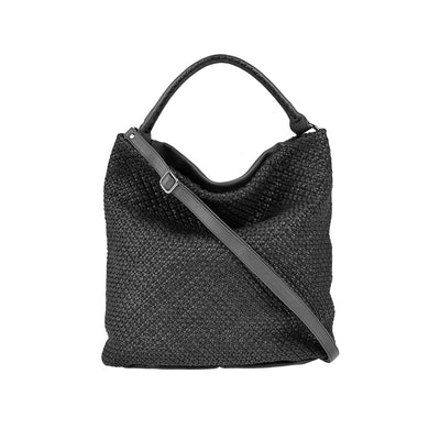 Reptile's House Kalbsleder Tasche Star in Schwarz 1