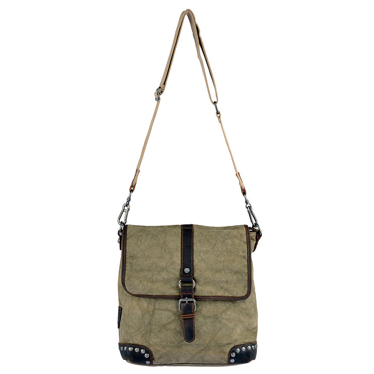 SURI FREY Umhängetasche Canvas Flap in Khaki 6