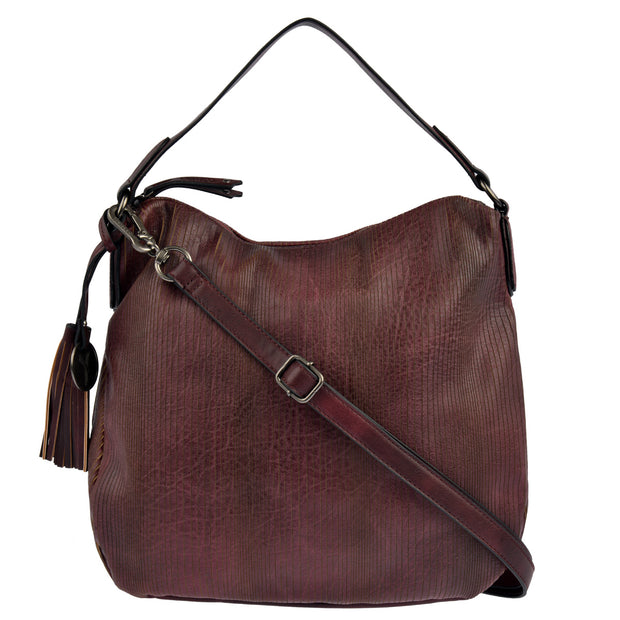 SURI FREY Beuteltasche Audrey Linecut in Bordeaux 3