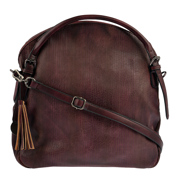 SURI FREY Handtasche Audrey Linecut in Bordeaux 3