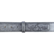 VMP Ledergürtel Saturno in Blau Metallic 3
