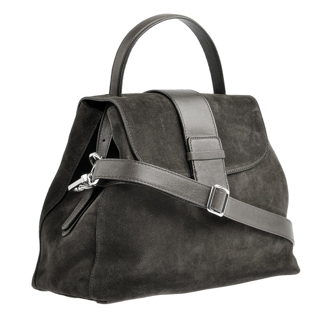 abro Handtasche Suede in Grau 2