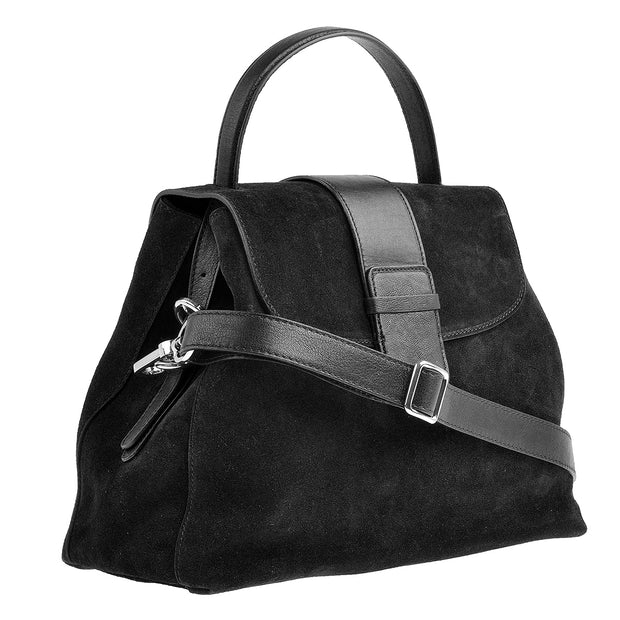 abro Handtasche Suede in Schwarz 2