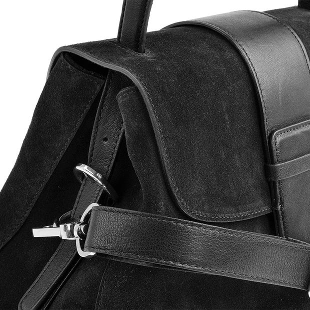 abro Handtasche Suede in Schwarz 8