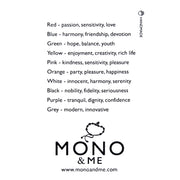 Mono and Me Armband in Grau