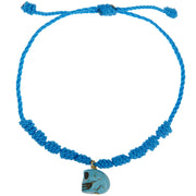 Mono and Me Armband Totenkopf in Blau