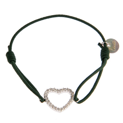 lua accessories Armband Heart in Dunkelgrün 1